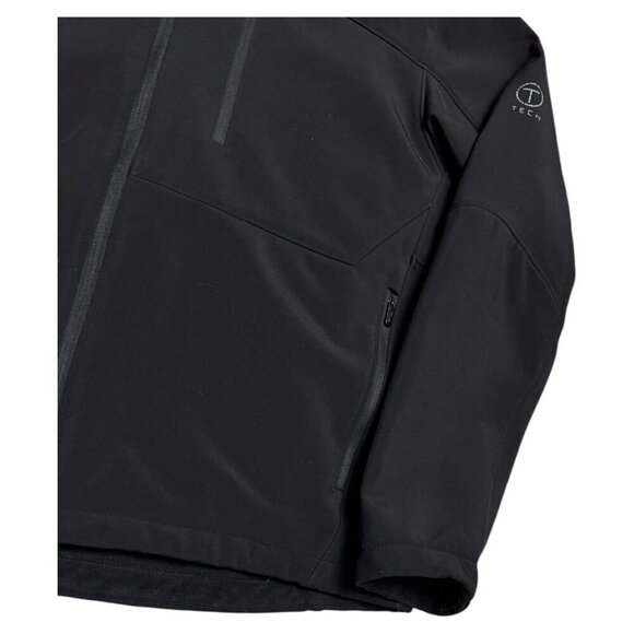 TUMI TECH Waterproof Soft Shell Black Windbreaker Designer Jacket Mens XL - Picture 5 of 6